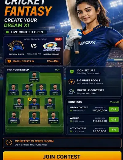 Khelx (khelx apk) fantasy cricket & matchday visual 3